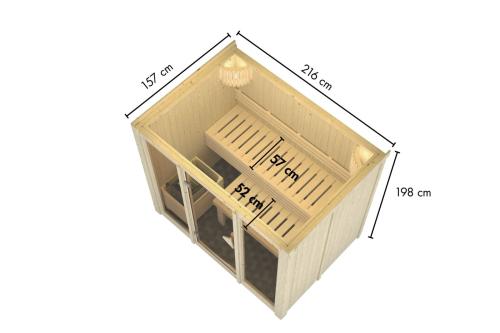 finská sauna KARIBU AVARI 3 (66880)