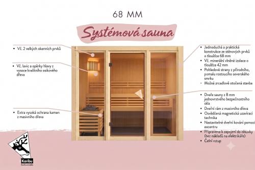 finská sauna KARIBU AVARI 4 (66609)