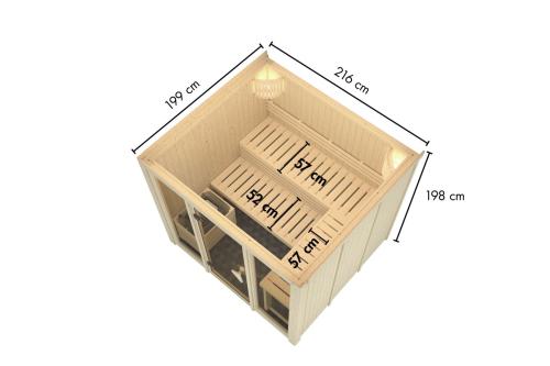 finská sauna KARIBU AVARI 4 (66609)