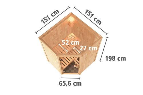 finská sauna KARIBU NANJA (85818)
