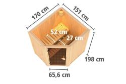 finská sauna KARIBU TONJA (85858)