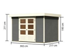 dřevěný domek KARIBU ASKOLA 4 (91430) terragrau - V228