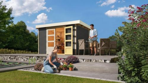 dřevěný domek KARIBU ASKOLA 4 (91430) terragrau - V228