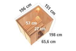 finská sauna KARIBU FANJA (85878)