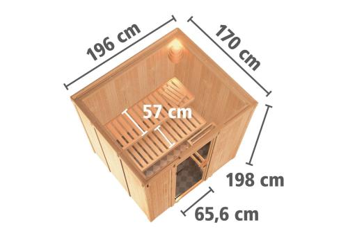 finská sauna KARIBU DARIA (85933)