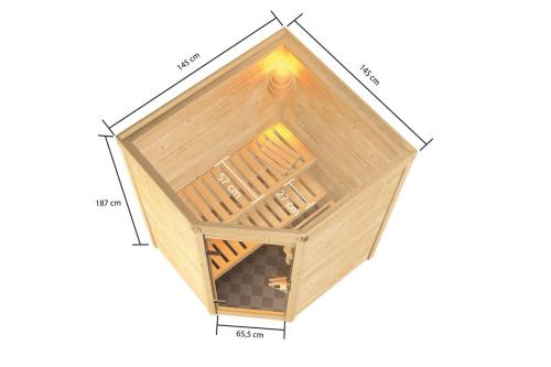 finská sauna KARIBU ANTONIA (6163)
