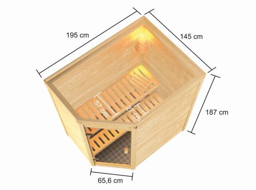 finská sauna KARIBU JELLA (6167)