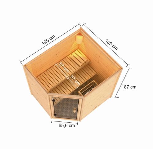 finská sauna KARIBU ELEA (6171)