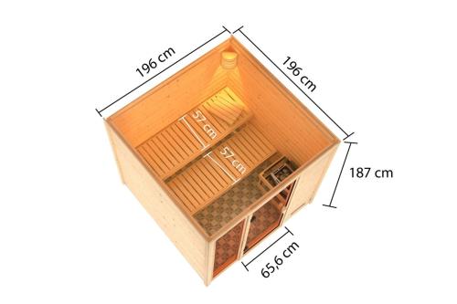 finská sauna KARIBU JUTTA (6183)