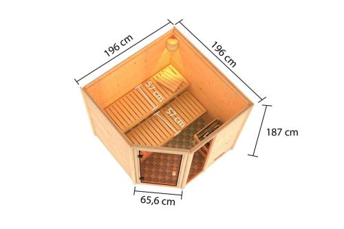 finská sauna KARIBU TABEA (6185)