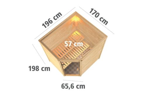 finská sauna KARIBU MIA (71439)