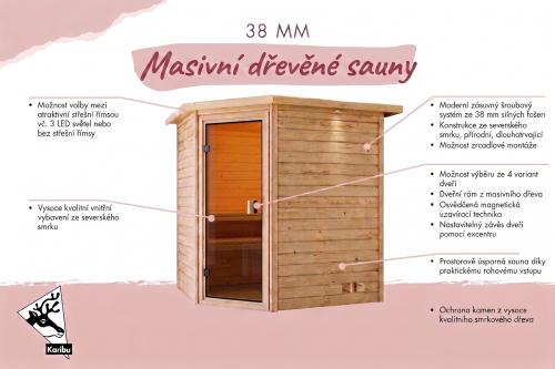 finská sauna KARIBU MIA (71442)