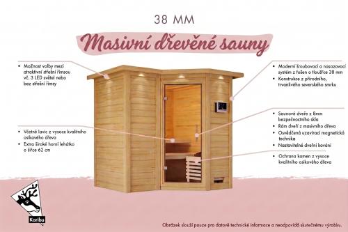 finská sauna KARIBU MOJAVE (54465)