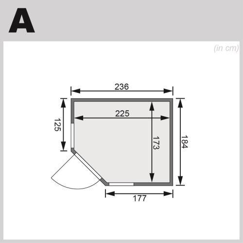 finská sauna KARIBU SINAJ 3 (62933)