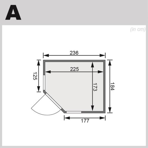 finská sauna KARIBU SINAJ 3 (63509)