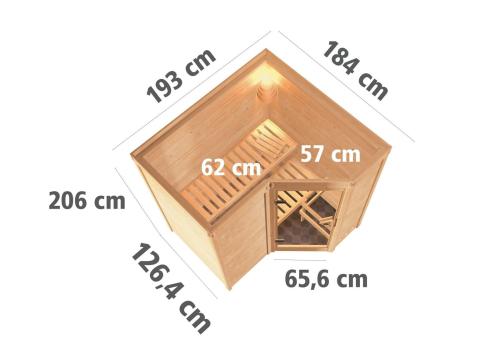 finská sauna KARIBU SAHIB 1 (59760)