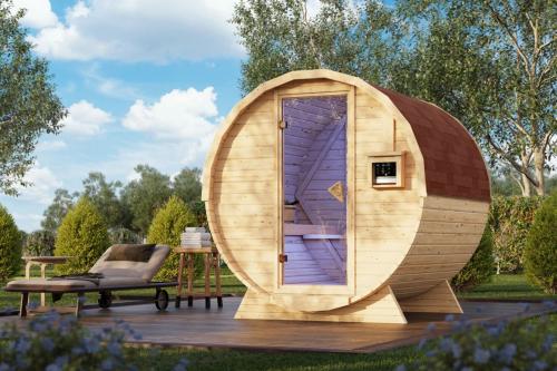 finská sauna KARIBU FASSAUNA 1,5 (66613)