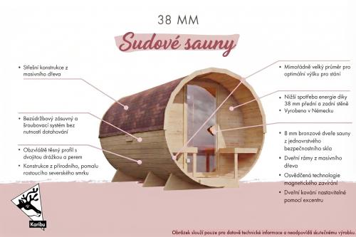 finská sauna KARIBU FASSHAUS 2 (27450)