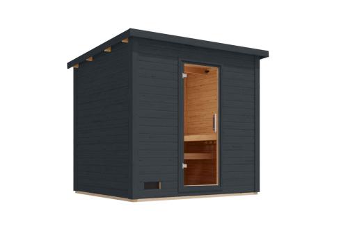 finská sauna KARIBU HYTTI 3 (67222) antracit