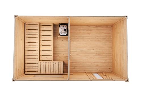 finská sauna KARIBU HYTTI 6 (66107) antracit