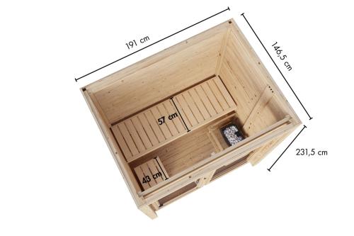 finská sauna KARIBU HYCORE 1 (66639)