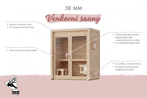 finská sauna KARIBU HYCORE 3 (66658)
