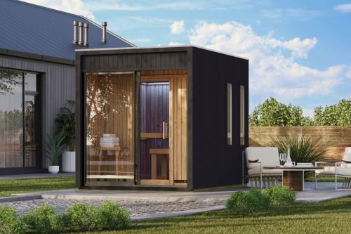 finská sauna KARIBU DELANO (66704) antracit