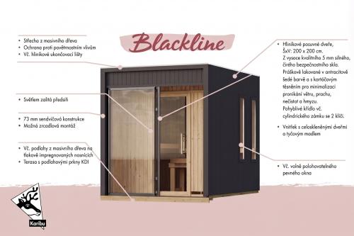 finská sauna KARIBU DELANO (66704) antracit