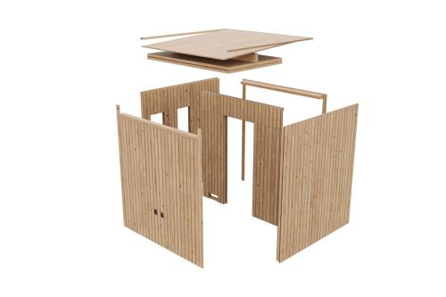 finská sauna KARIBU DELANO (66704) antracit