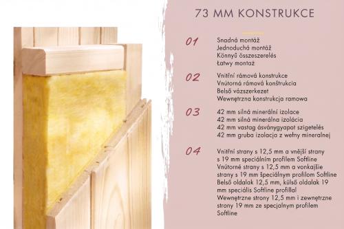 finská sauna KARIBU DELANO (66704) antracit
