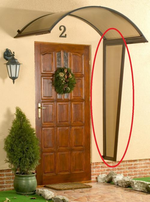 boční stěna LANITPLAST ONYX 75 hnědá