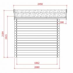 Dřevěný zahradní domek Solid HAMM - dveře R6 (S8765)