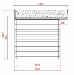 Dřevěný zahradní domek Solid HAMM - dveře R4 (S8765)