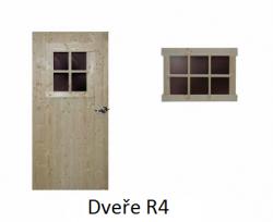 Dřevěný zahradní domek Solid HAMM - dveře R4 (S8765)