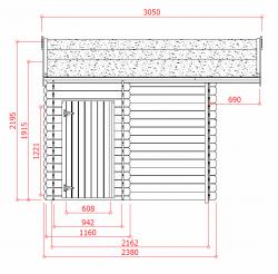 zahradní domek SOLID AACHEN S8788 R8