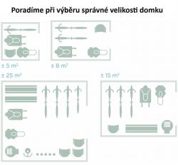 Dřevěný zahradní domek Solid SION - dveře R6 (S828)