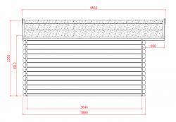 Dřevěný zahradní domek Solid VISP - dveře R8 (S8386)