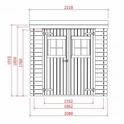zahradní domek SOLID LANTEN S8784 R6