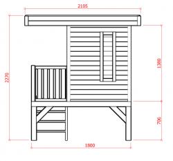 dětský domek SOLID PLAYHOUSE S8414