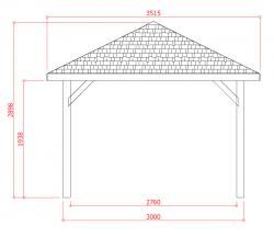 SOLID PAVILION S7821 impregnovaný