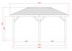 SOLID PAVILION S7704 impregnovaný