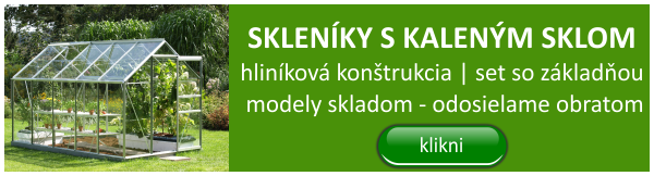 Hliníkové skleníky se sklem