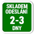 Zboží označené jako "SKLADEM" máme opravdu na vlastních skladech a obratem jej odesíláme. Dostupnost zboží na eshopu je reálná a je online propojená s našimi sklady. Proto se na dodání zboží můžete opravdu spolehnout. 2 - 3 dny
